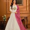 white-anarkali-gown