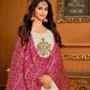 White Anarkali Gown with Dupatta - Image 2