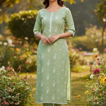 light-green-cotton-kurti