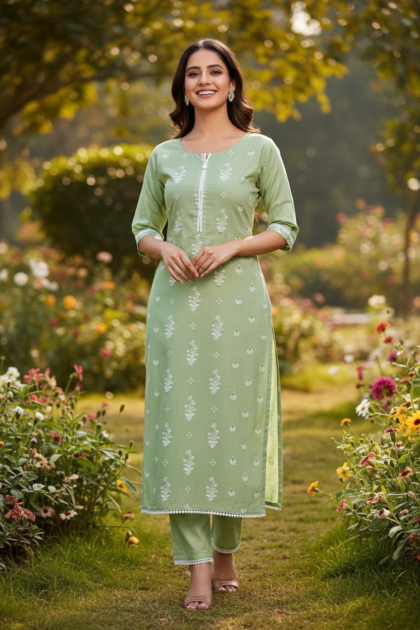 light-green-cotton-kurti