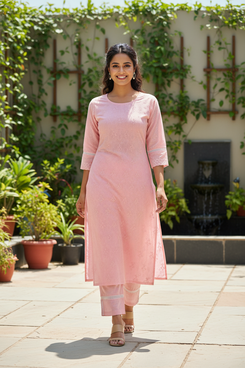 peach-cotton-kurti