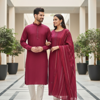 red-couples-outfit