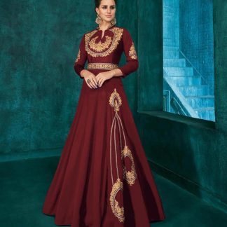 burgundy-embroidered-gown