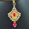 Floral Pink Necklace Set with Earrings - Image 3