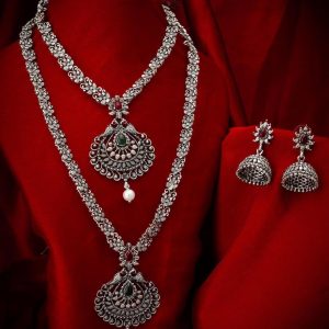 silver-temple-necklace-set