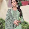 Pistachio Straight Cut Salwar Kameez - Image 5