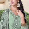 Pistachio Straight Cut Salwar Kameez - Image 2