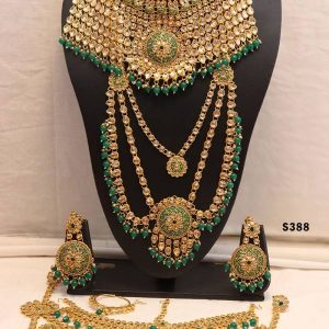 green-tradtional-bridal-necklace-set