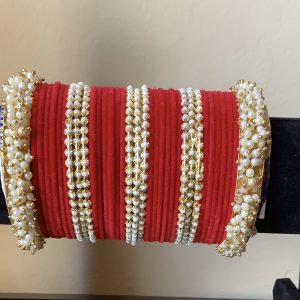 red-pearl-bangle-set