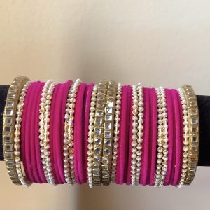 pink-mirror-pearl-bangle-set