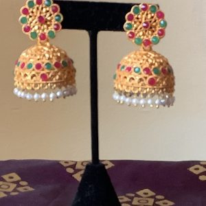 multicolored-gold-jhumka