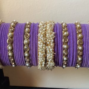 purple-velvet-and-pearl-bangle-set