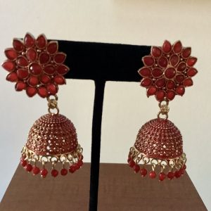 red-starburst-stud-jhumka