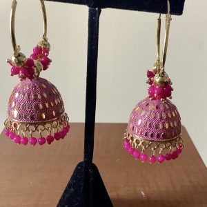 pink-bell-jhumka