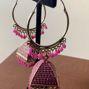 pink-hoop-jhumka