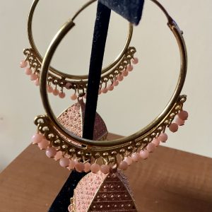 peach-hoop-jhumka