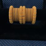 yellow-beaded-bangle-set
