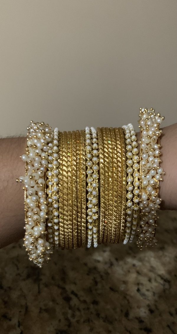 gold-pearl-bangle-set