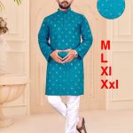 blue-viscose-cotton-kurta