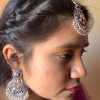 Silver Oxidized Mang Tikka set - Image 2