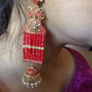 red-meenakari-jhumka