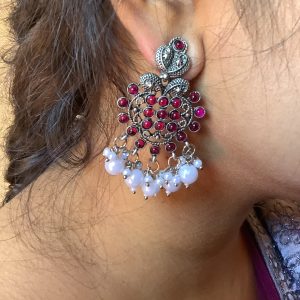 purple-oxidized-earring-set