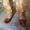 Red Mojari with Gold Embroidery - Image 2