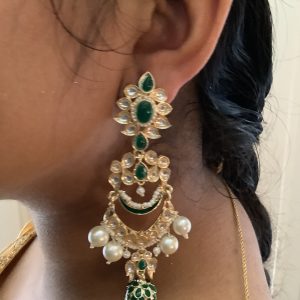 green-chandabali-jhumka