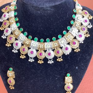 green-red-mixed-plate-necklace-set
