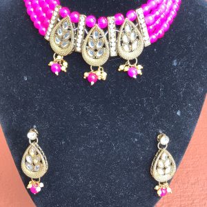 pink-beaded-necklace-set