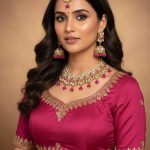 magenta-kundan-wing-necklace-set