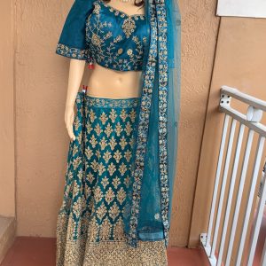 teal-embroidered-lehenga-choli