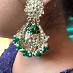 green-chandabali-jhumka