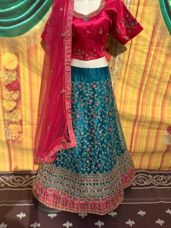 pink-and-blue-lehenga