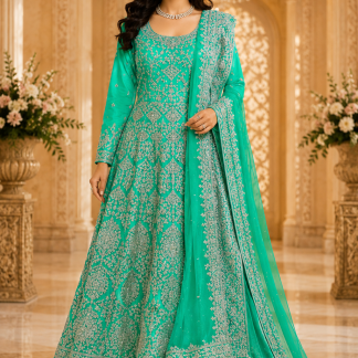 Seafoam anarkali