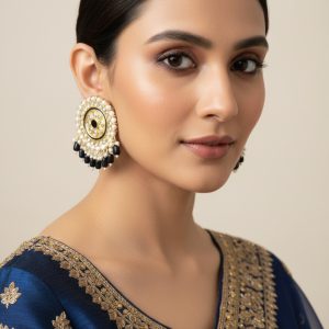 black-kundan-studs-with-beads