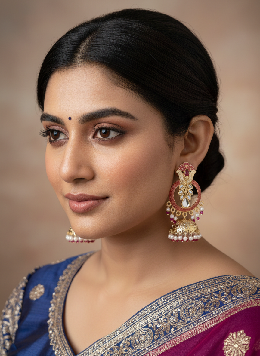 blush-stone-jhumka