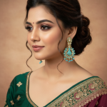 turquoise-enamel-shell-earrings