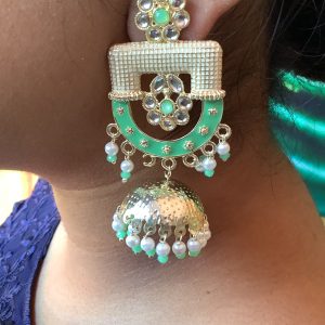 mint-enamel-jhumka