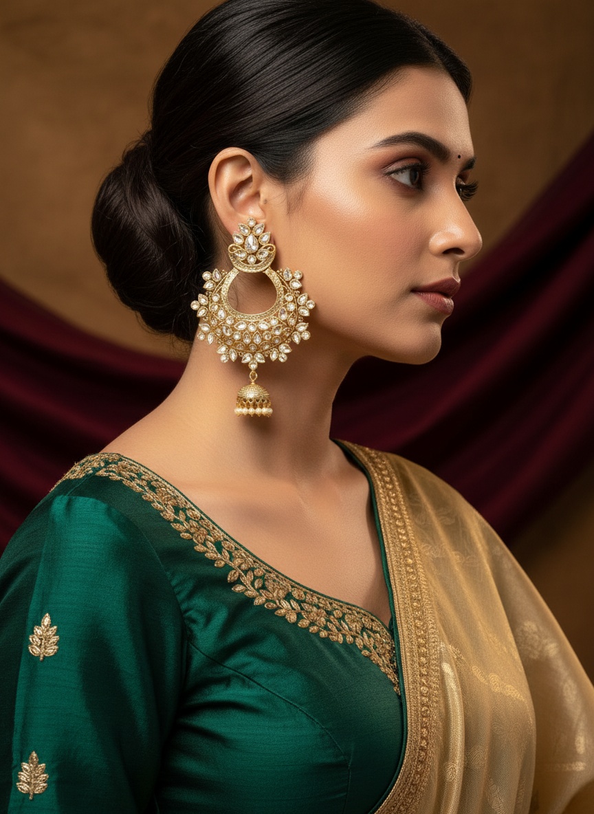 pale-pink-stone-chandabali-earring