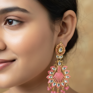 pink-enamel-shell-earrings