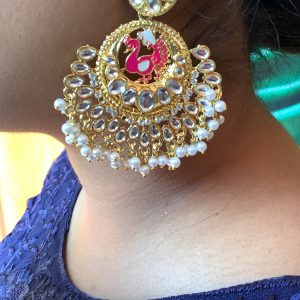 pink-enamel-kundan-stone-peacock