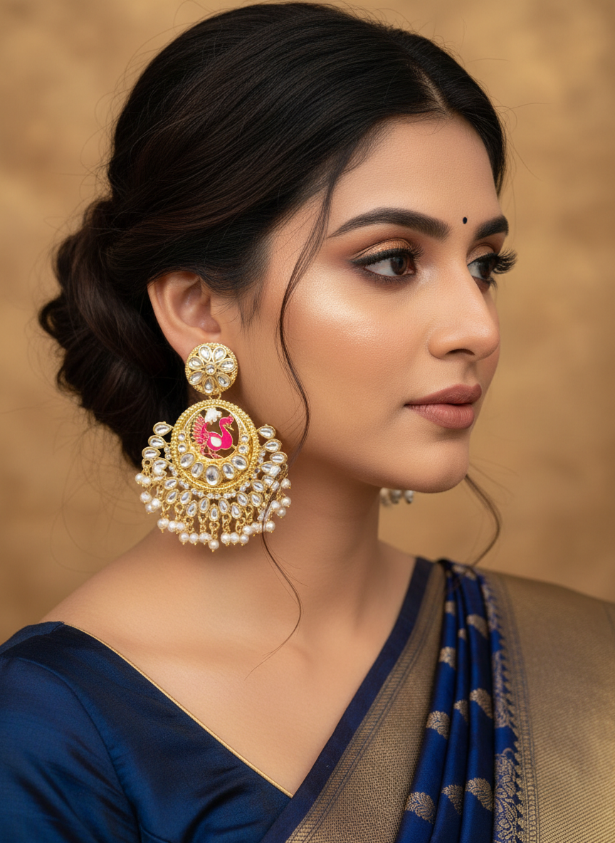 pink-peacock-earrings