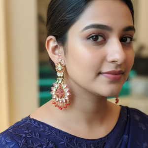 red-enamel-shell-earrings