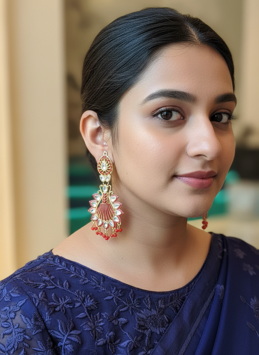 red-enamel-shell-earrings