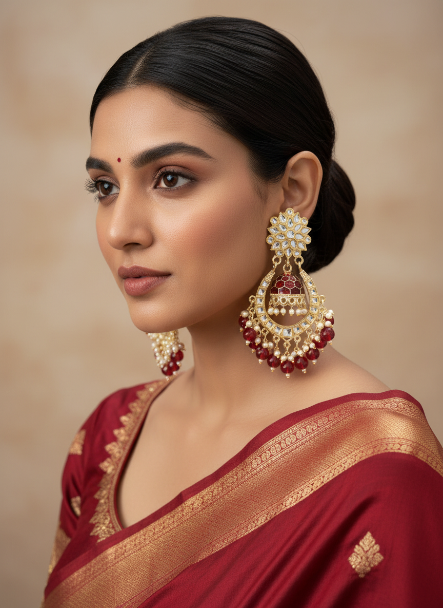 red-chandabali-earrings