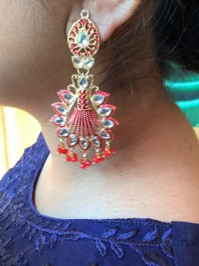 red-enamel-shell-earring