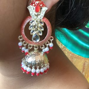 red-stone-jhumka