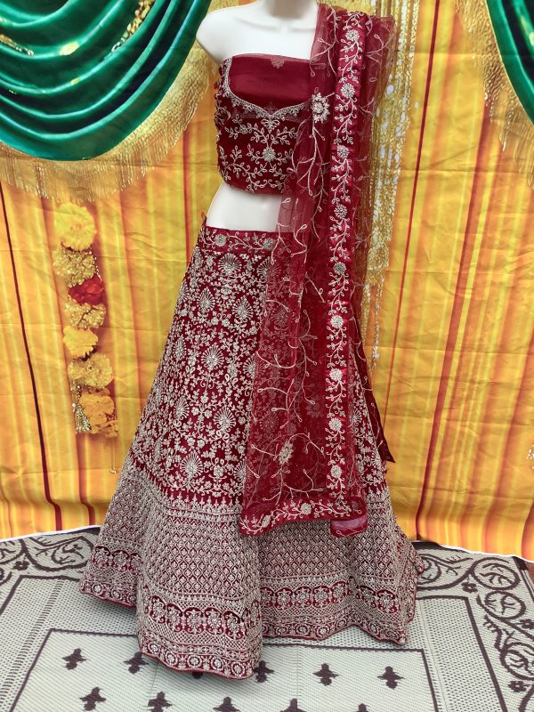 Red-Spade-Lehenga-Choli