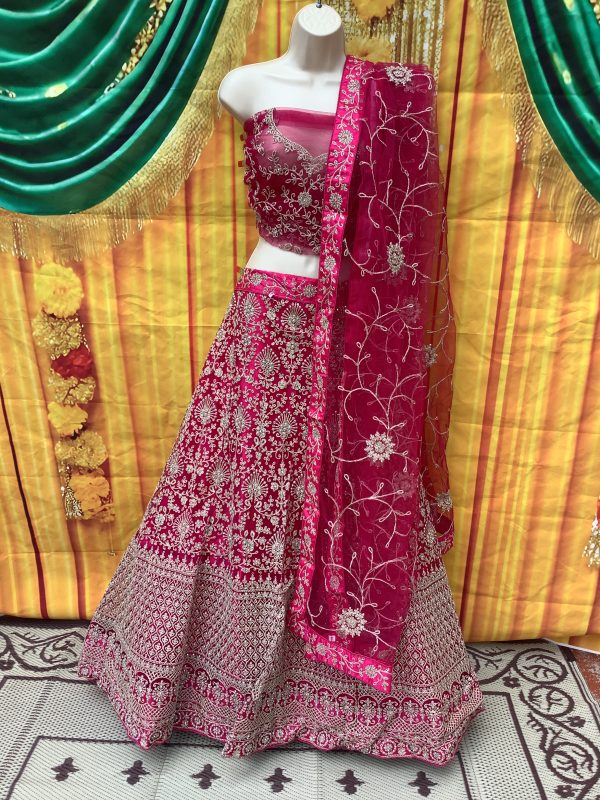 Pink-Spade-Net-Embroidered-Lehenga-Choli